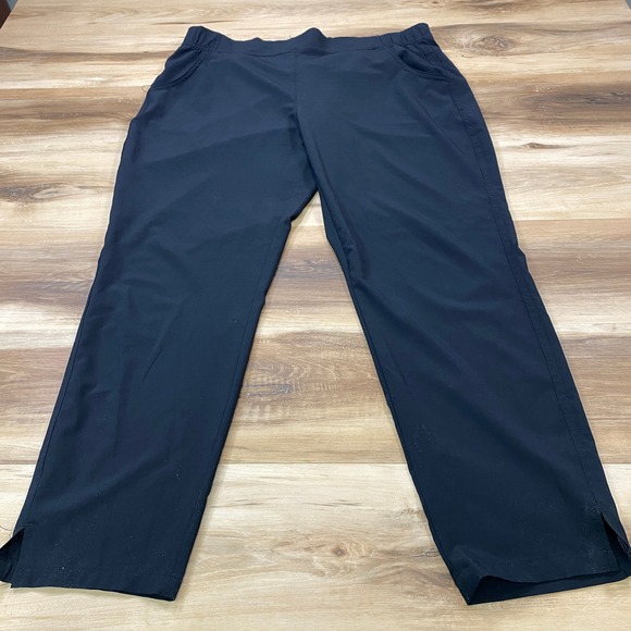 Eddie Bauer Pants - Eddie Bauer Pants Women L Gorpcore Nylon Blend Straight Lightweight Black Travel